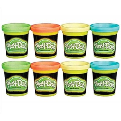 Play-Doh Set For Kids - Glow In The Dark 8 Pack of 2 oz Tubes Each (4 Colors)   